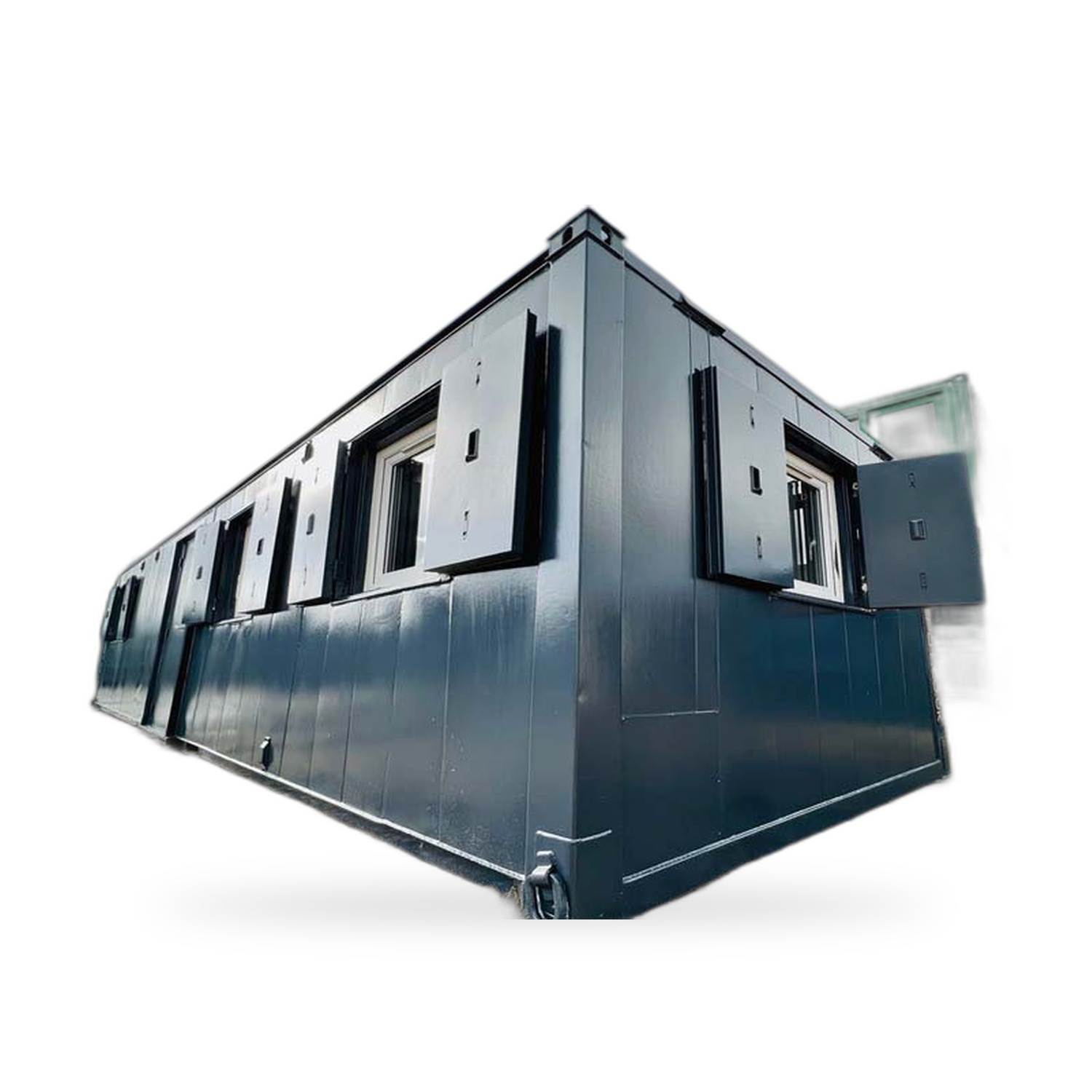 Doppelbüro-Container mit Kantine und WC/Dusche