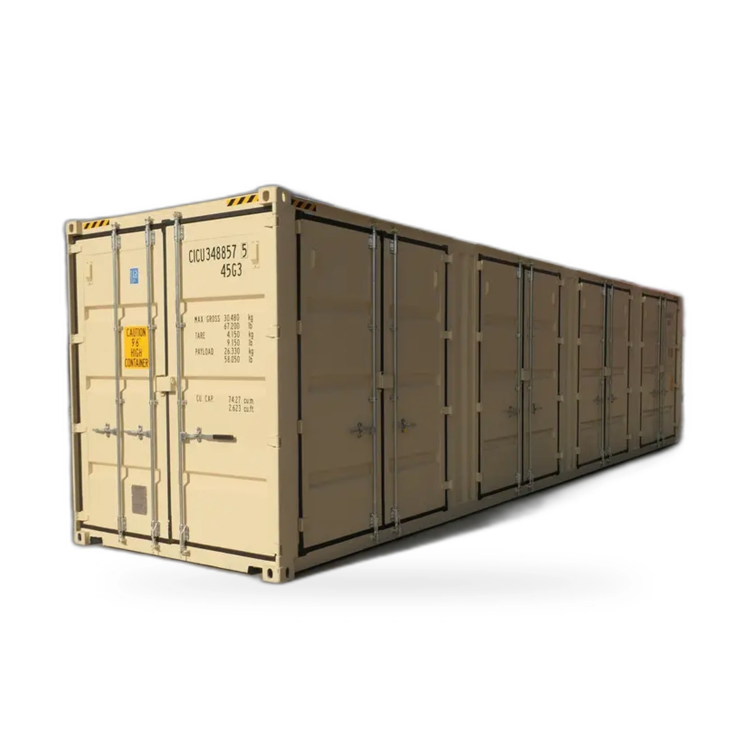 40ft New High-Cube Segmented Side-Door Container