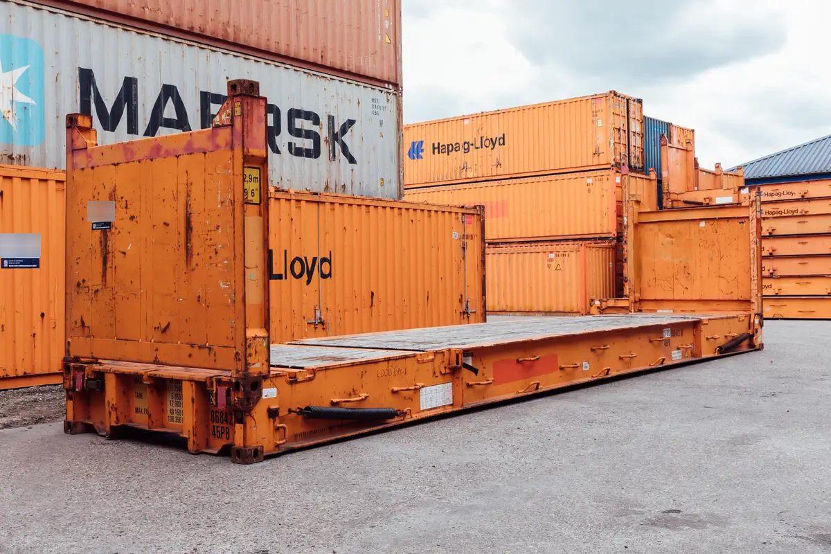 40ft Used Flat-Rack Container