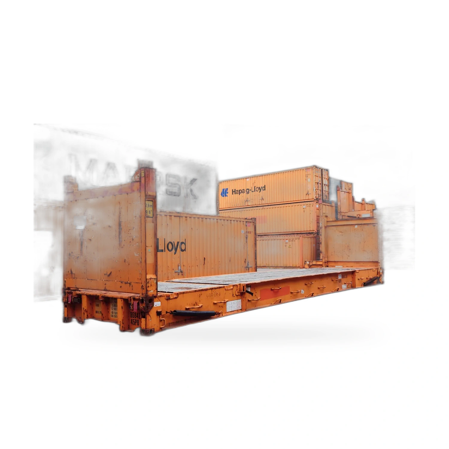 40ft Used Flat-Rack Container