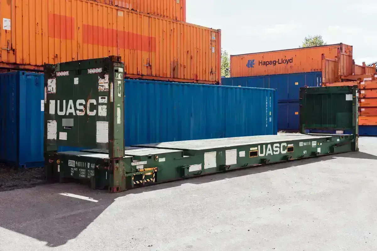 40ft Used High-Cube Flat-Rack Container