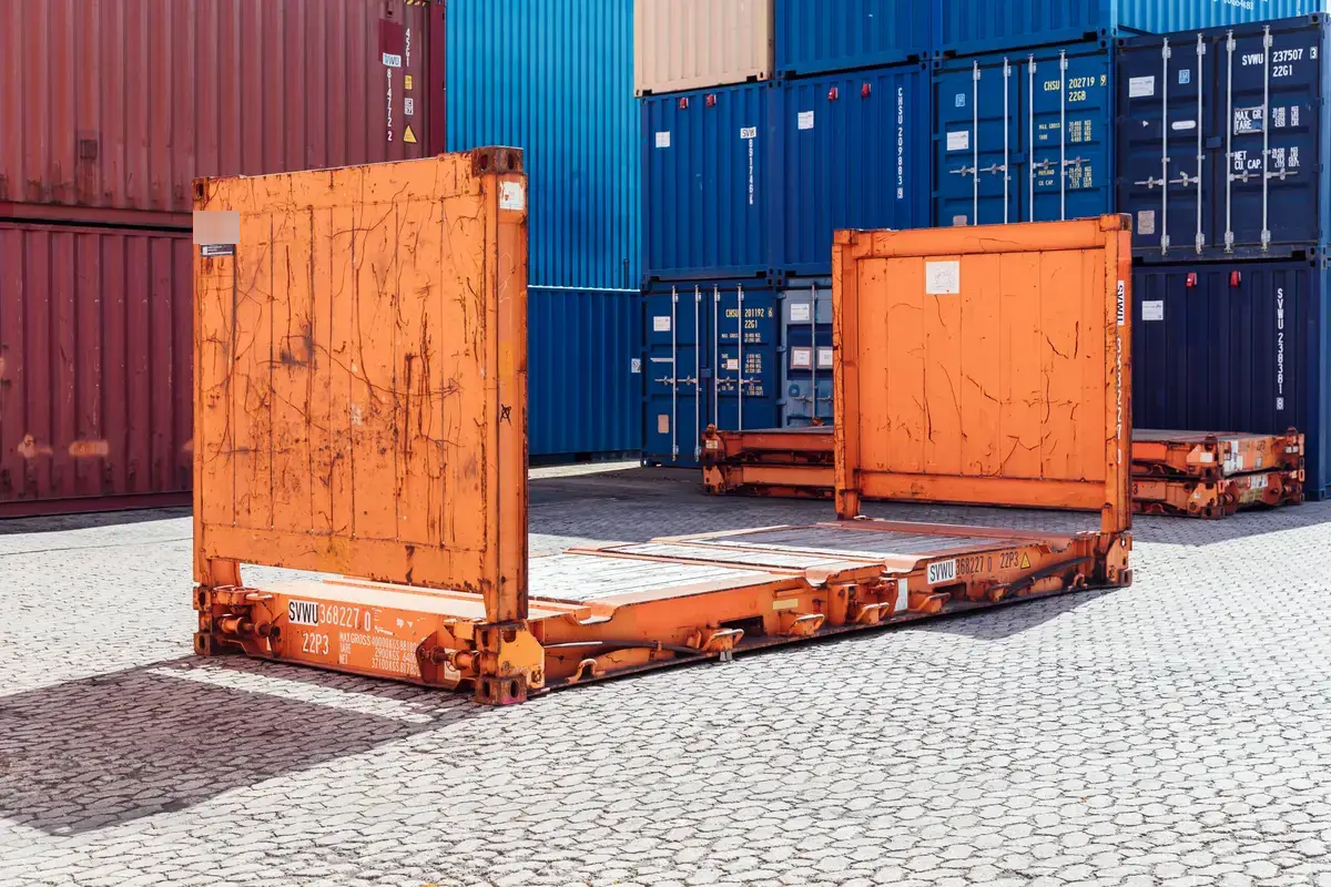 20ft Used Flat-Rack Container , view 2
