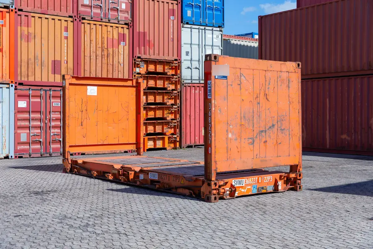 20ft Used Flat-Rack Container , view 3