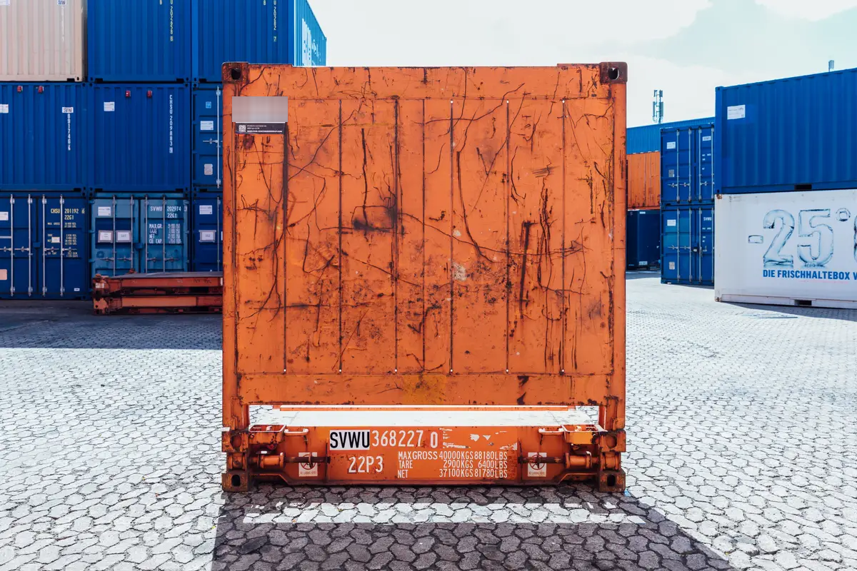20ft Used Flat-Rack Container , view 4