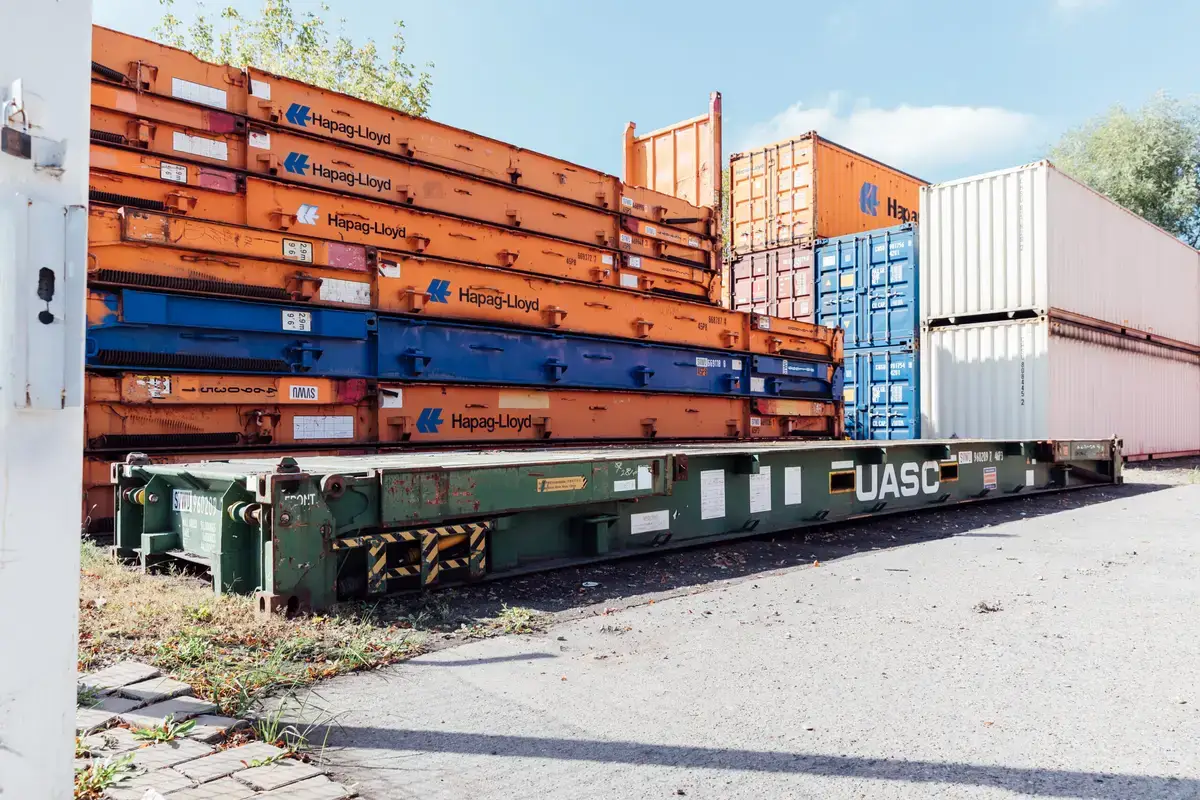 40ft Used High-Cube Flat-Rack Container , view 3