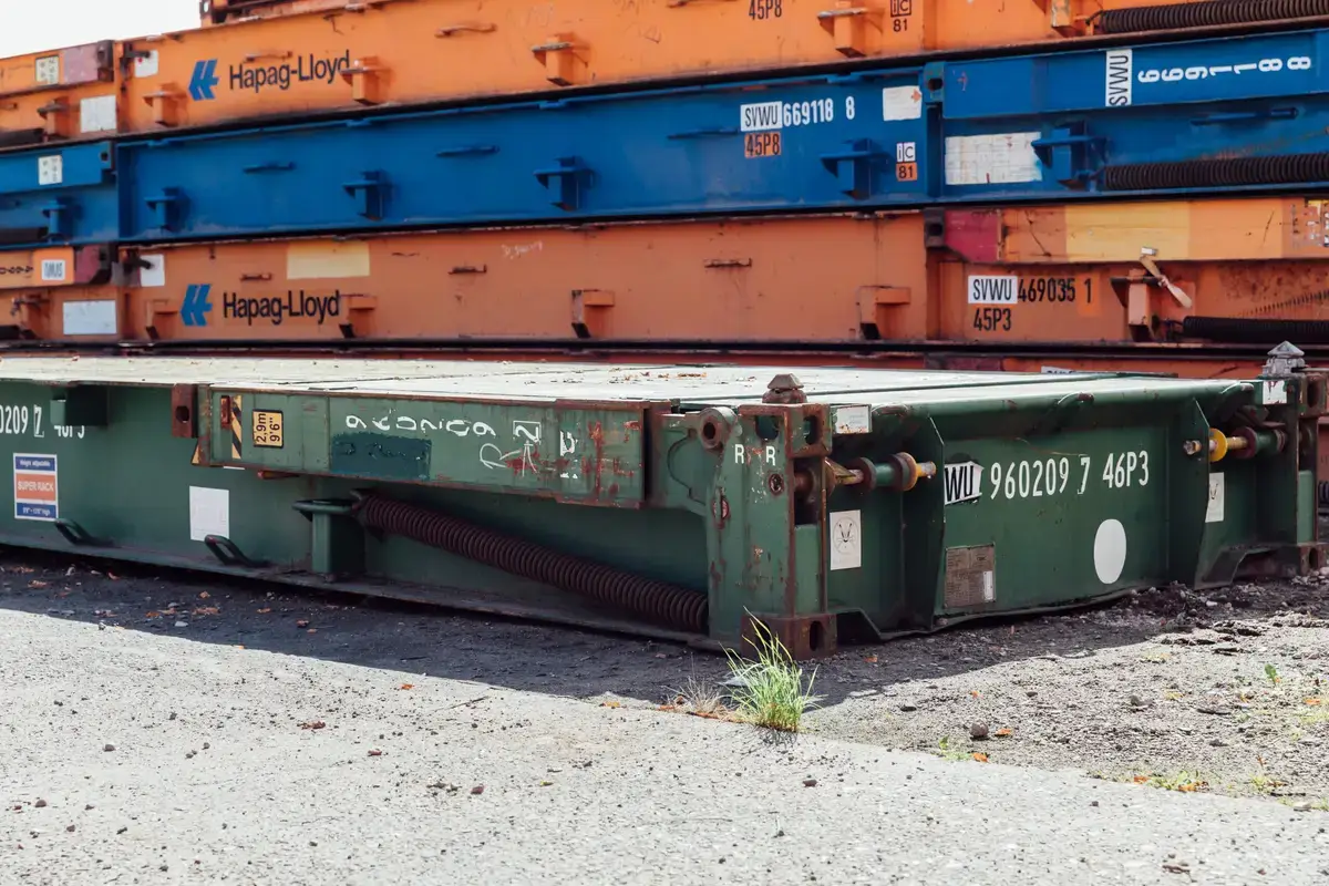 40ft Used High-Cube Flat-Rack Container , view 5