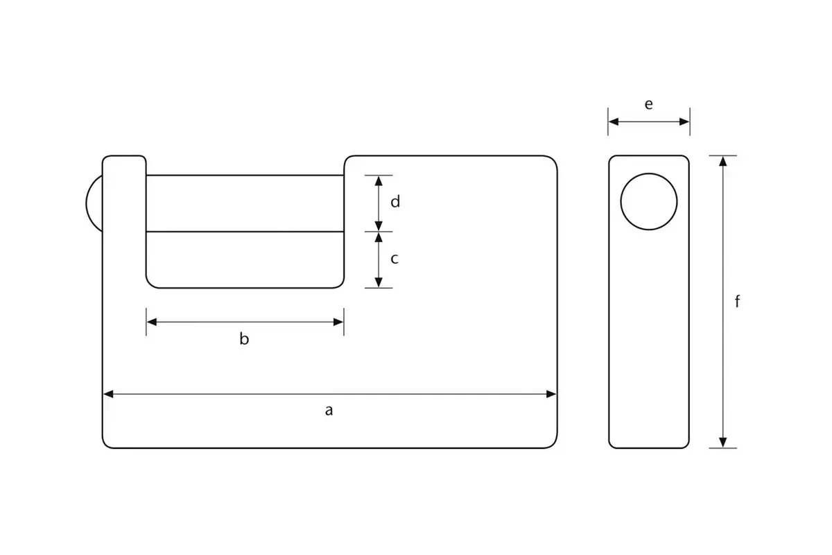 Container Padlock ABUS 92 Monoblock , view 4