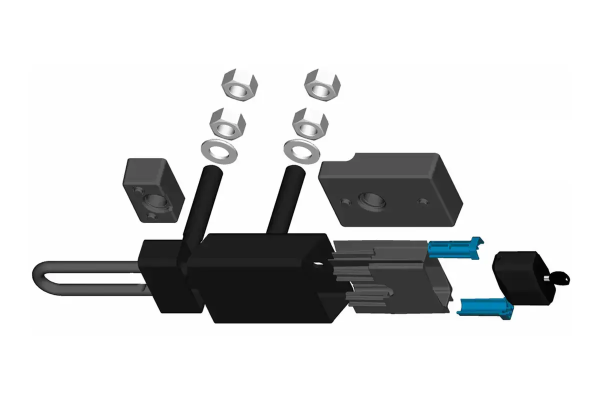Container Lockbox ABUS ConHasp GRANIT™ 215 with ABUS Padlock GRANIT™ 37/55HB100 , view 4